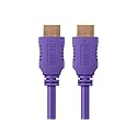 Monoprice HDMI High Speed Cable - 3 Feet - Purple, 4K@60Hz, HDR, 18Gbps, YUV 4:4:4, 28AWG - Select Series