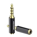 VENTION 3.5mm Male to 2.5mm Female Audio Adapter(2 Pack), 2.5mm Female to 3.5mm Male Gold Plated Audio Jack Connector Stereo/Mono Auxiliary Plug