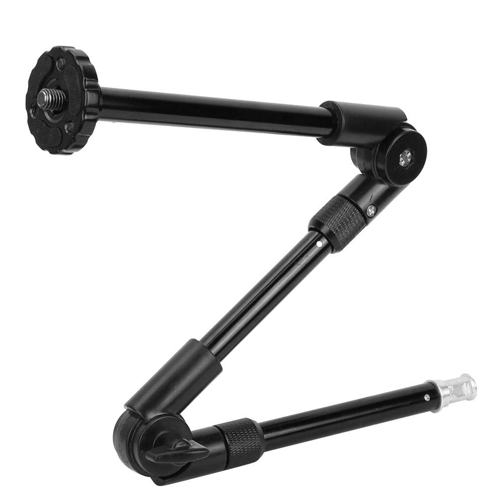 Three-Section Magic Arm,Adjustable Extension Articulated Arm Camera Extension Bracket with 1/4 & 3/8 Screw Hole Metal Lock Sleeve for Photography