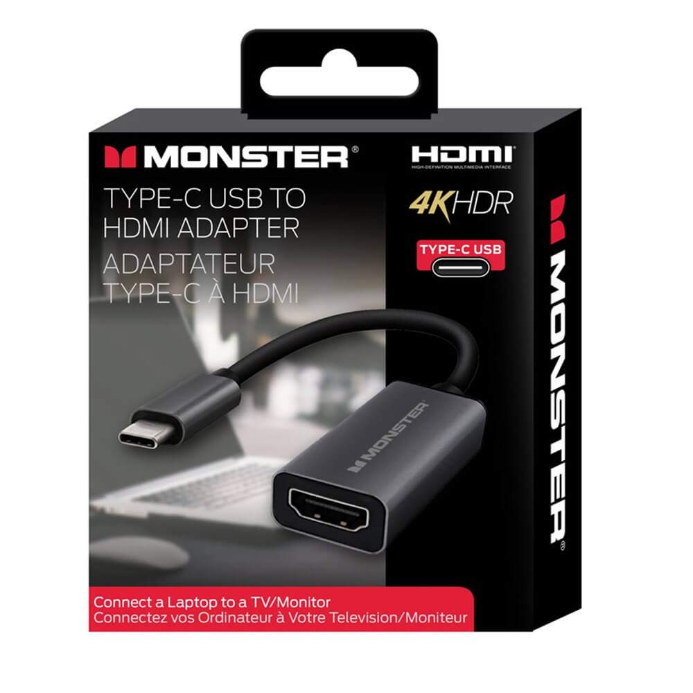MONACOR MHV12004US MONSTER USB-C to HDMI Adapter