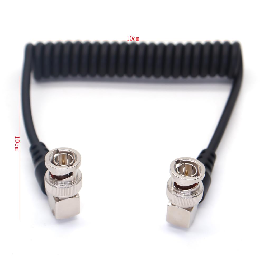 SZYingXian SDI BNC Coiled Cable for Blackmagic Teradek Hollyland Mars Atomos SmallHD Feelworld Portkeys Monitor Sony Canon Alexa DSMC2 Camera Video