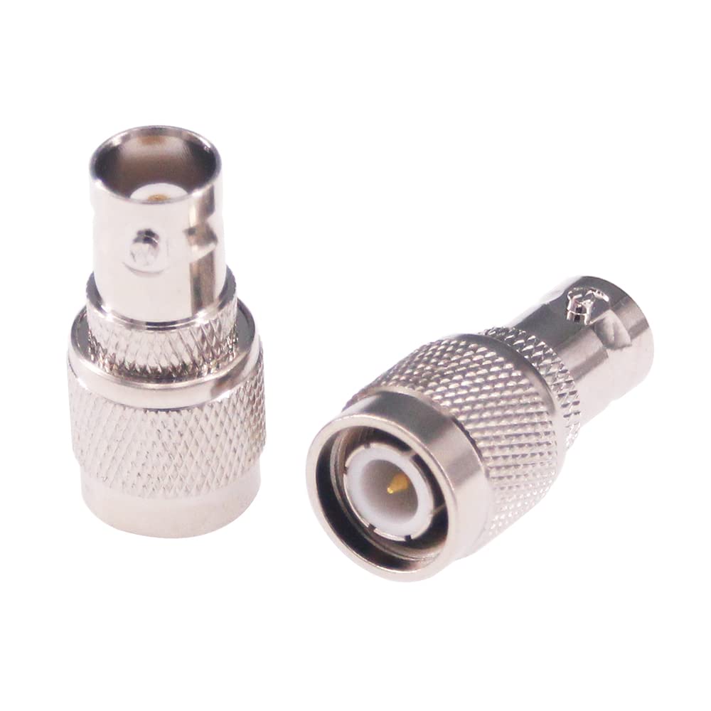 RFaha 3pcs TNC Male to BNC Female RF Coax Adapter TNC to BNC Coaxial Connector(F49-3)
