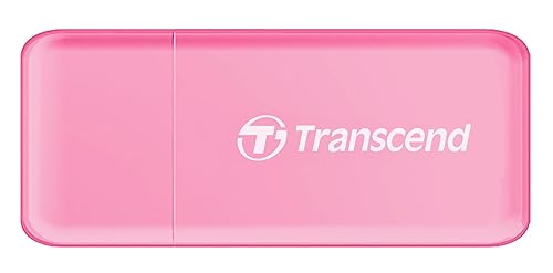 Transcend USB 3.1 SDHC/SDXC/ microSDHC/SDXC Card Reader, TS-RDF5R (Pink)