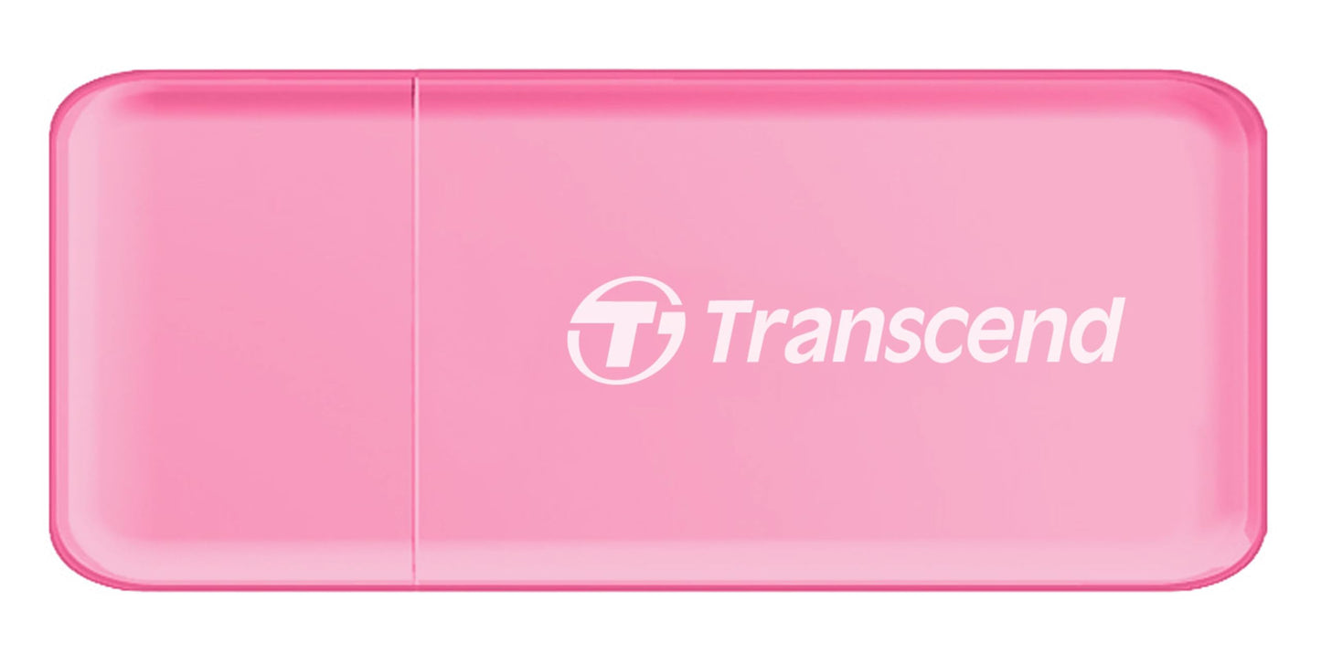 Transcend USB 3.1 SDHC/SDXC/ microSDHC/SDXC Card Reader, TS-RDF5R (Pink)