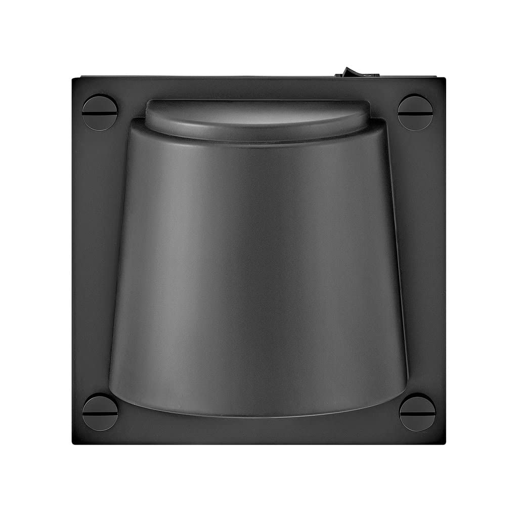 Hinkley Scout Single Light Wall Sconce, Compact, LED Included, On/Off Switch, Interchangeable Decorative Screws, Black Finish