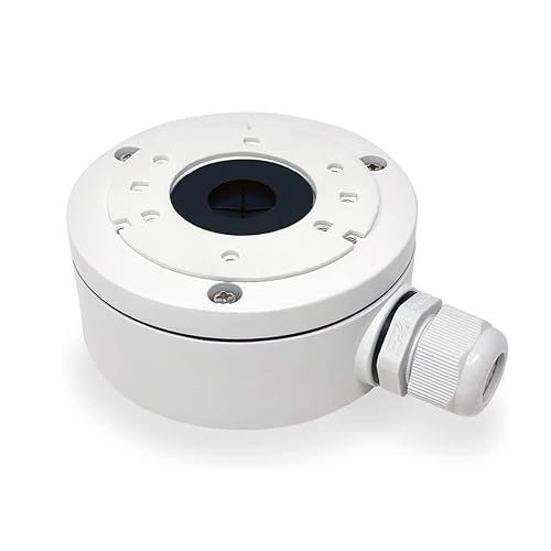 DS-1280ZJ-XS CBXS Junction Box Deep Back Base Compatible with Hik IP Bullet Camera, White, Pack of 1