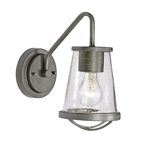 DESIGNERS FOUNTAIN Darby 1-Light Wall Sconce, Weathered Iron, 87001-WI