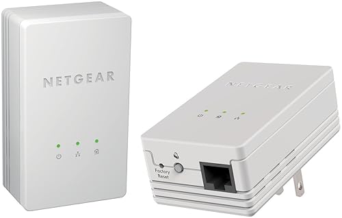 Netgear XAVB1301-100PAS Powerline 200Mbps Mini Adapter - Starter Kit (XAVB1301)