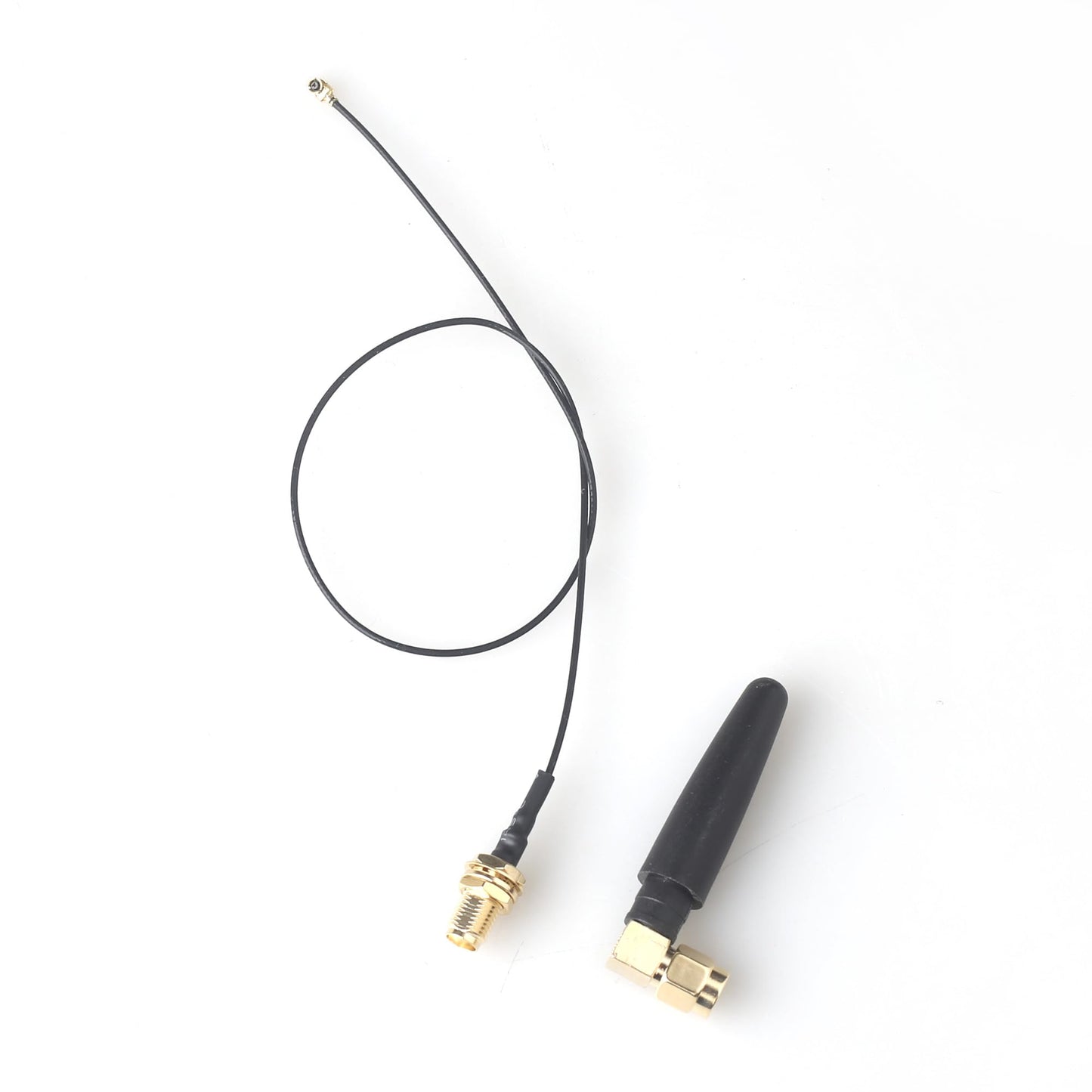 2.4GHz Bluetooth WiFi Antenna 2dBi SMA Male (Pin) with U.FL to SMA Female Pigtail RF1.13 Cable 30cm for Amplifier Board
