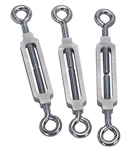 Easy Up Inc (3) EZ 50 Eye & Eye Turnbuckles for 620 Down Guy Wire Antenna Guying Tensioning