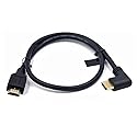 Kework 2 Feet 48Gbps HDMI 8K@60Hz Ultra HD Cable, Straight Male to Right Angle Male HDMI 2.1 High Speed Shield Cord for Xbox TV PS4 PS5 Switch