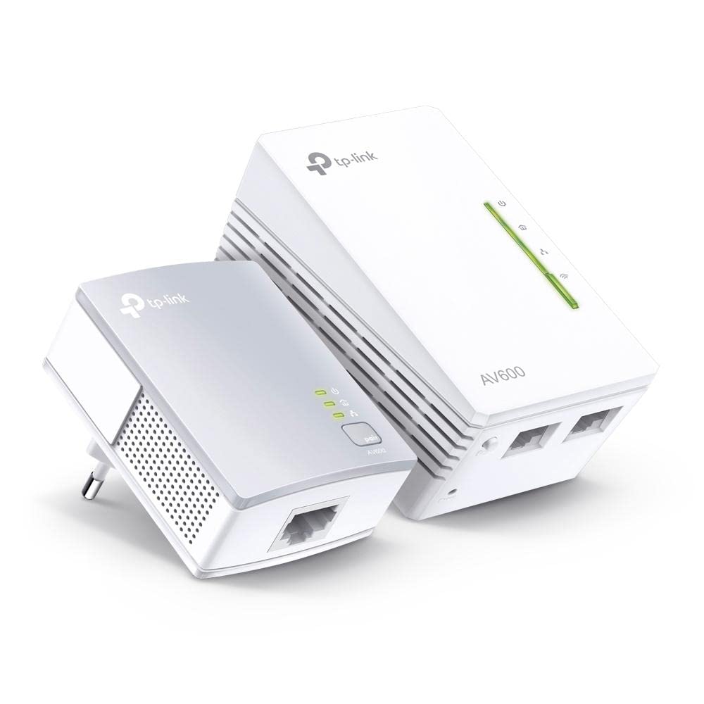 TP-Link Powerline WiFi Extender - Powerline Adapter with WiFi, WiFi Booster, Plug & Play, Power Saving, Ethernet Over Power, Expand Both Wired