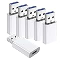 Fidioto USB to USB C Adapter Compatible with iPhone 16 15 14 13 12, Car, Apple MagSafe Watch Mini Wall Plug,iPad,Galaxy,Pixel 7 6 5,CarPlay etc…