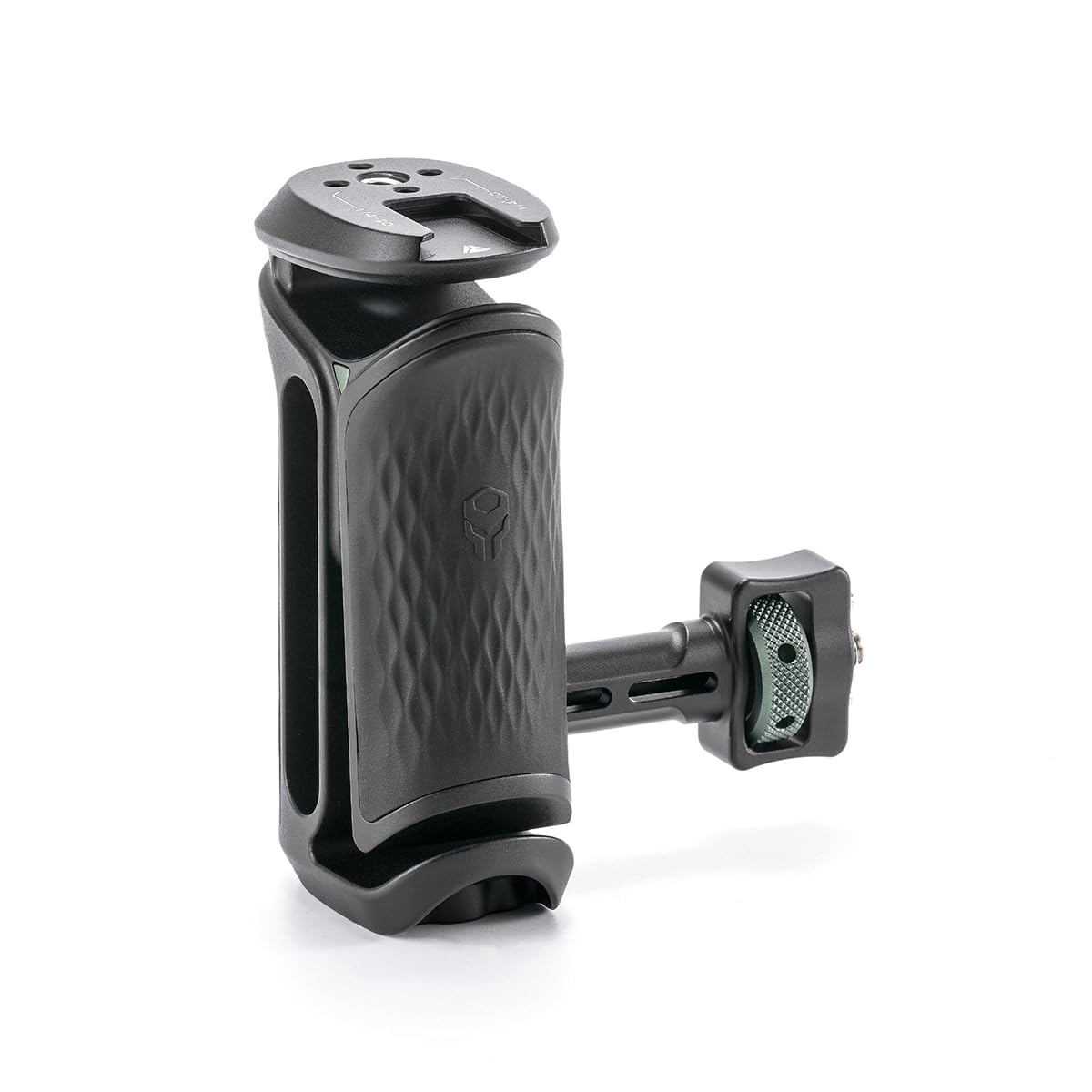 Tilta Xeno Side Handle for Filmmakers & Cameras - Black | Secure Connection & Helps Prevent Rotation | Adjustable Height | Textured Silicone Grip |