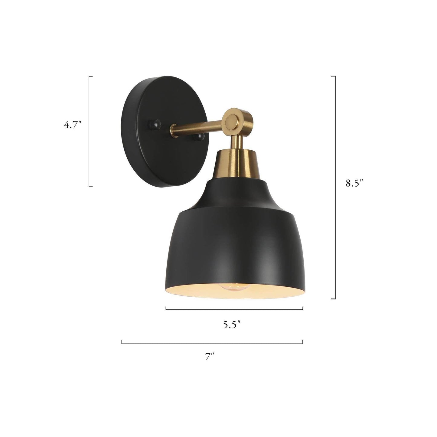 classy leaves Sconces Wall Lighting, Black and Gold Modern Bedroom Wall Sconces Indoor, Metal Wall Sconces Lights Light Fixture for Bathroom, Powder