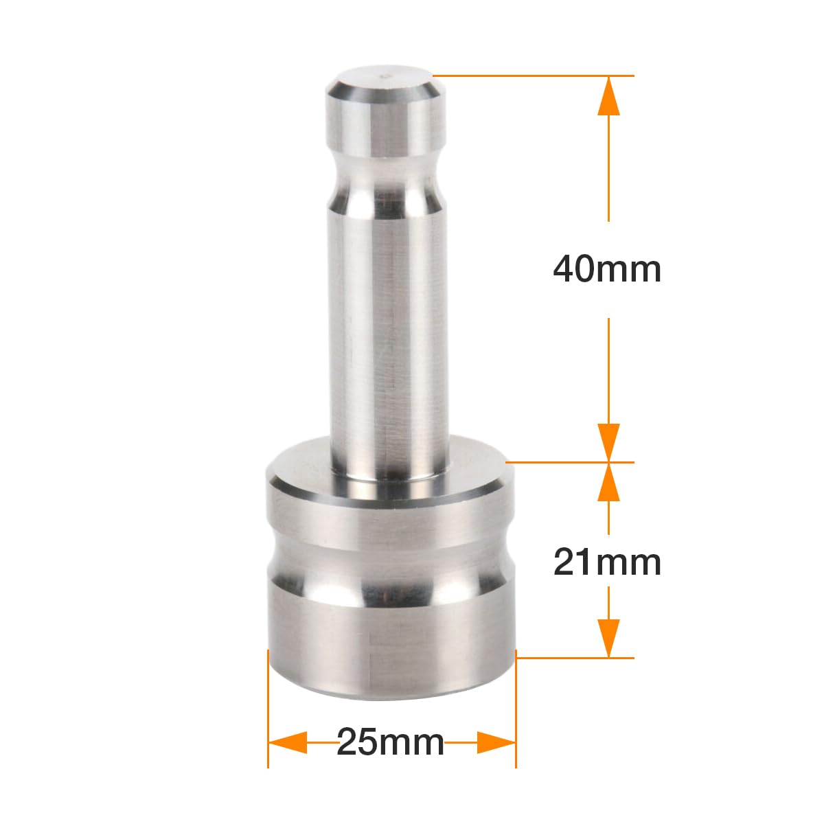 Mountlaser Swiss-Style Prism Pole Adapter Stainless Steel? Adapter for Surveying Poles GPS Poles Tripod
