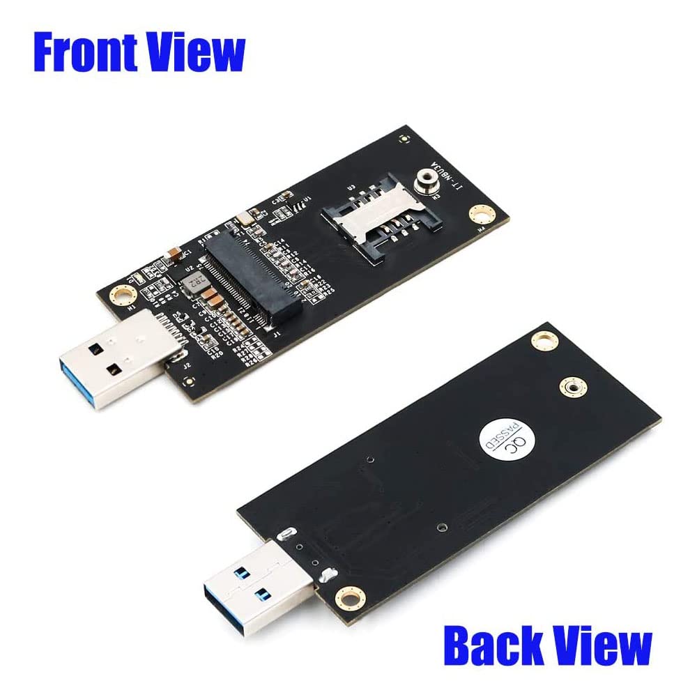 NGFF(M.2) Key B to USB 3.0 Adapter with SIM 6Pin Slot for WWAN/LTE Module