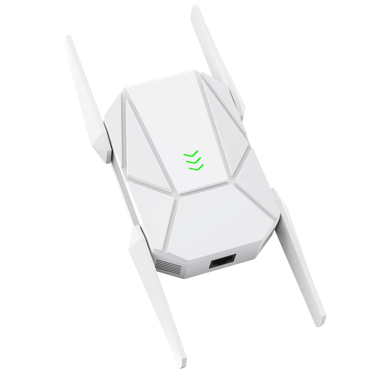2026 AX1800 WiFi 6 Extender Signal Booster - Dual Band 2.4G/600Mbps & 5.8G/1200Mbps, WiFi Extender with Gigabit Port, 802.11AX Tech, 15999 Sq.Ft Long