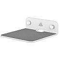 TXEsign Wall Shelf Speaker Mount, Small Wall Shelf for Speaker, Webcam, Cell Phones, Acrylic Floating Shelf (White)