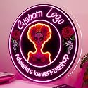 MEFFIAO Custom Neon Sign, Personalized LoGo Neon Sign Customizable for Business, UV Bar Salon Beauty Studio Light Up Sign, LED Neon Name Sign Suitable