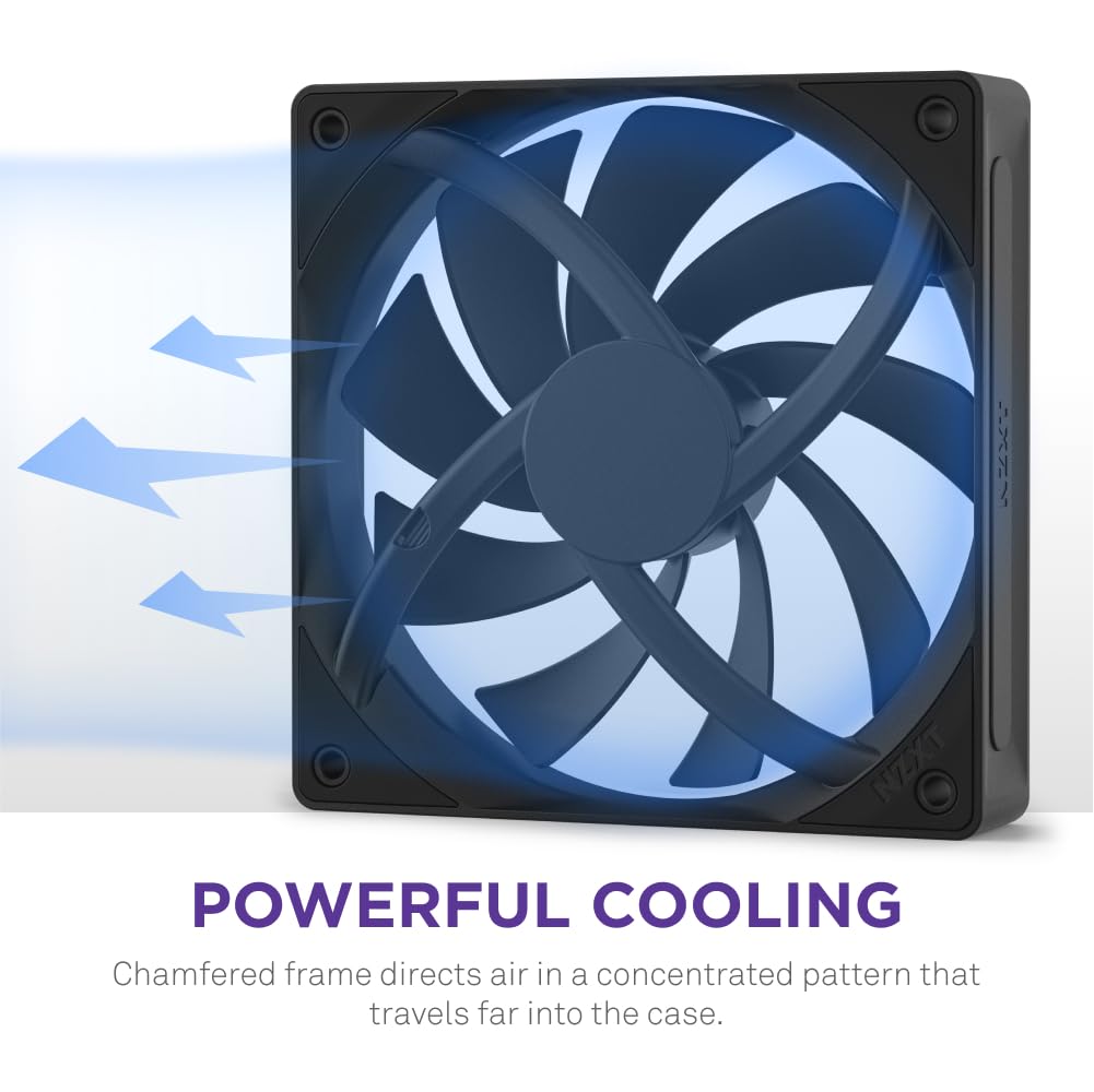 F120Q - 120mm Quiet Airflow Fans - Single - Black