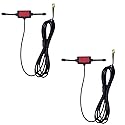 2pcs VHF UHF Car Truck Adhesive Mount Antenna BNC Male Dipole Antenna for Ham Radio Amateur Radio Mobile Police Scanner Compatible with Radio Scanners