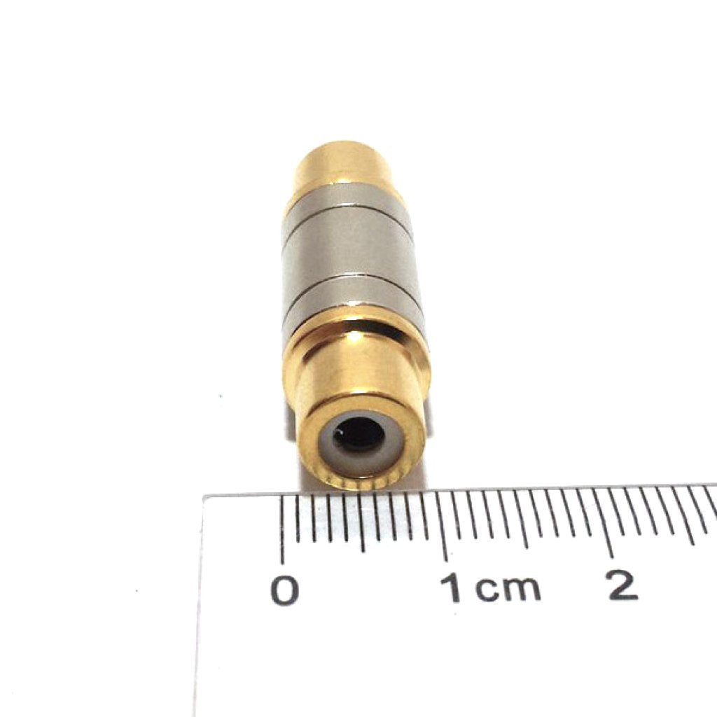 CESS Gold RCA Female to RCA Female Coupler Adapter Connector (2 Pack)