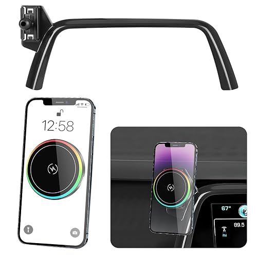 Car Magnetic Phone Mount for Chevrolet Chevy Camaro 2016 2017 2018 2019 2020 2021 2022 2023 2024 Auto Accessories Best Cellphone Holder Fast 15W