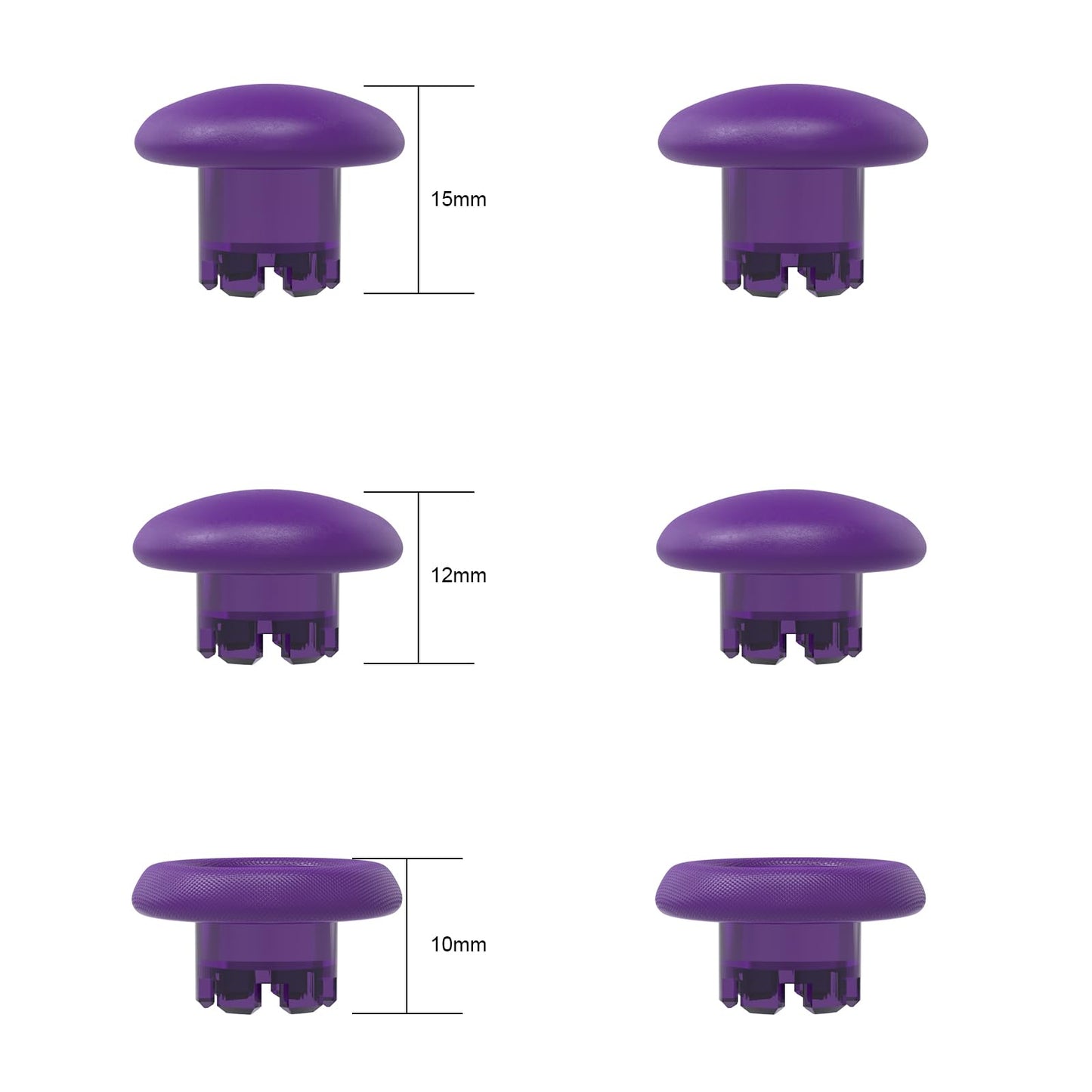 Replacement Thumbsticks for PS5 Edge Controller - Swap Thumb Grips Buttons Accessories for PS5 Edge Controller (Purple)