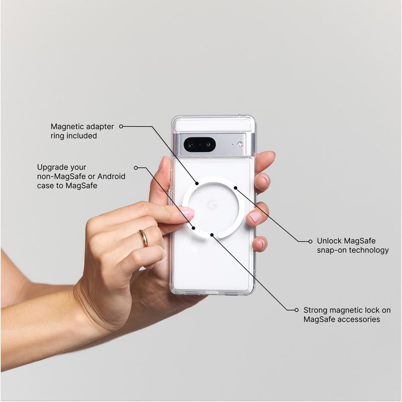 PopSockets Adapter Ring for MagSafe, Magnetic Attachment Ring - White