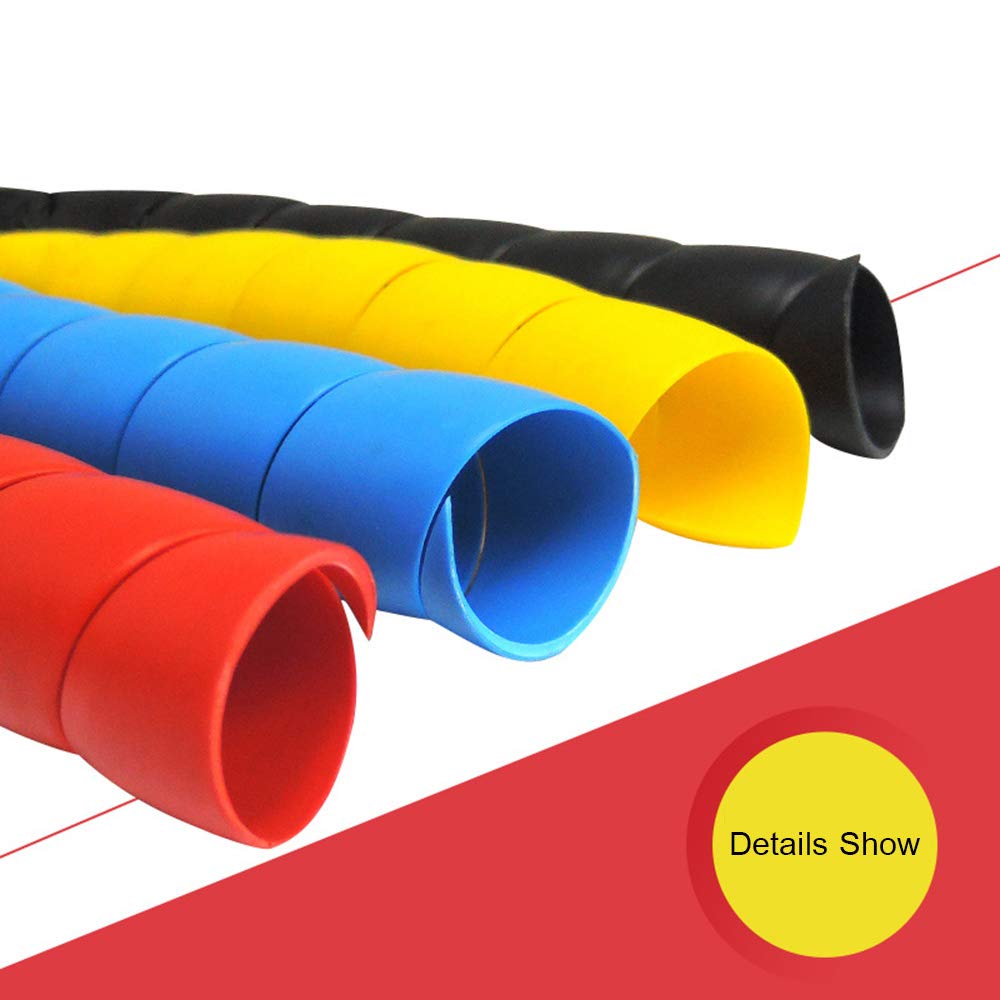 Dog and Cat Cord Protector 32.8ft Wire Protector Sleeve Covers for Cord Protects Your Pets from Chewing Through Insulated Cables 5 PCS/Pack 32.8ft