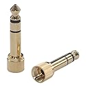 SC-6 1/4" Stereo Phone Screw-On Adapter,3.5mm Plug to 6.35mm Plug,(HD280, SMH-1000) KK SC-6 (2pcs)