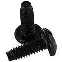 Navepoint 12-24 Pan Phillips Pilot Point Screws for Rack Mount Server Shelves Cabinets 3/8 Inch, Set of 50