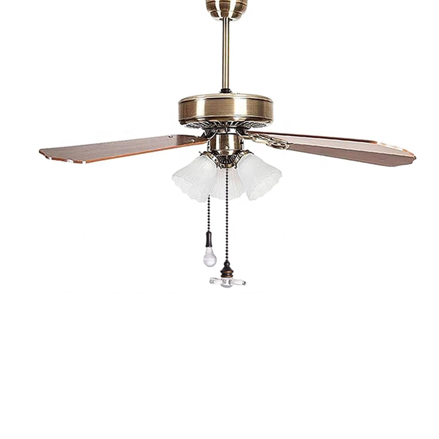 Ceiling Fan Pull Chain, Pack of 2 Ceiling Fan Cords with 6 Inches Fan Pulls Set with Connector (ORB, Light Bulb and Fan)
