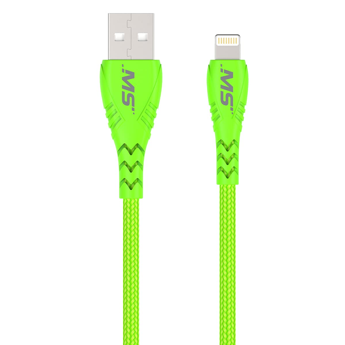 MobileSpec MB06723 10 Foot Hi-Visibility Lightning(R) to USB Charge and Sync Cable - Green