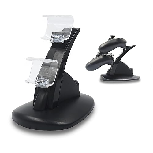 SOGOCOOL Controller Charger Dock Station for PS4 Controller Charging Dock Station (A - Black)