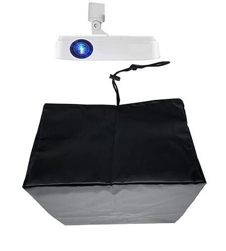 Projector Dust Cover Case Protector,UV-Resistant Cover Oxford Cloth Material,Waterproof,Dust-Proof,Adjustable Retractor,Fit for Ceiling Mounted