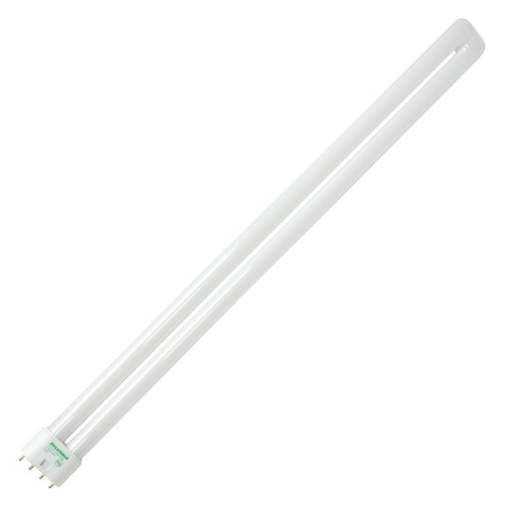 (Case of 10) Sylvania 20591 - FT55DL/835/ECO - 55 Watt CFL Light Bulb - Compact Fluorescent - 4 Pin 2G11 Base - 3500K