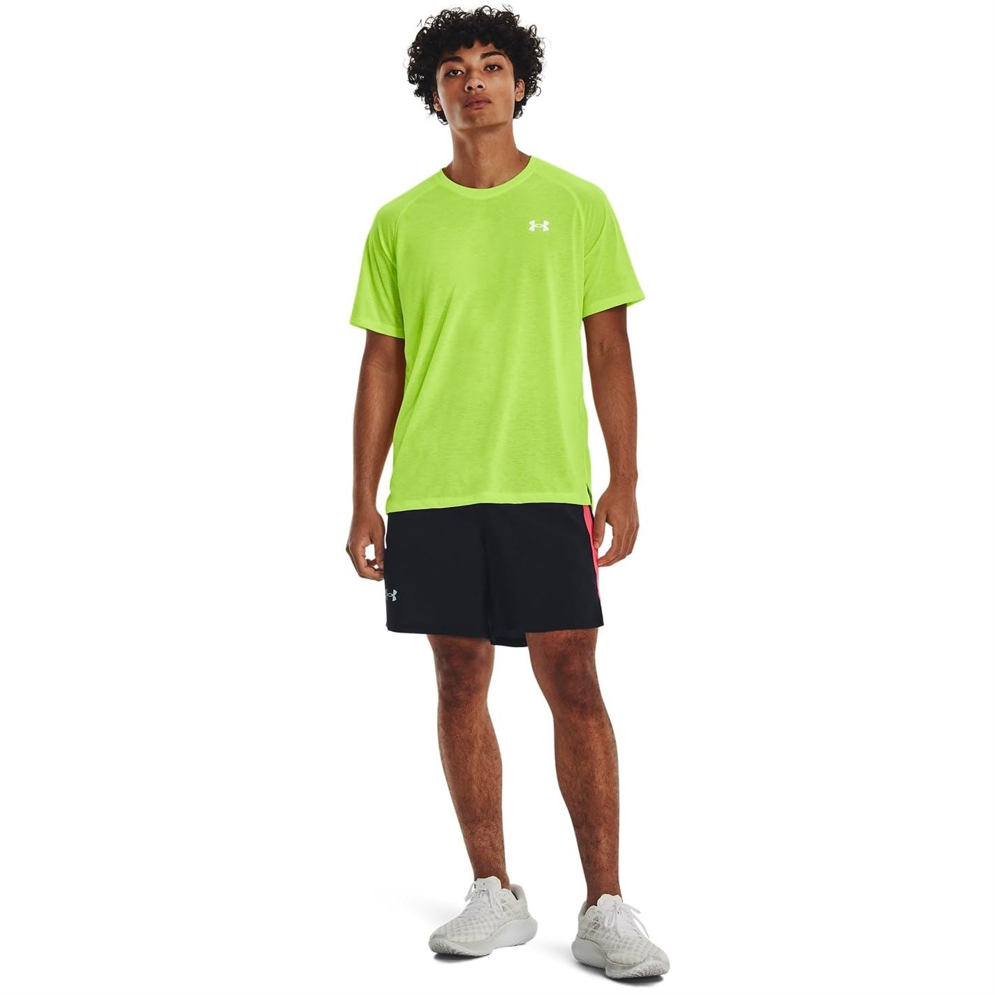 Under Armour Streaker Short Sleeve Lime Surge/Lime Surge/Reflective LG