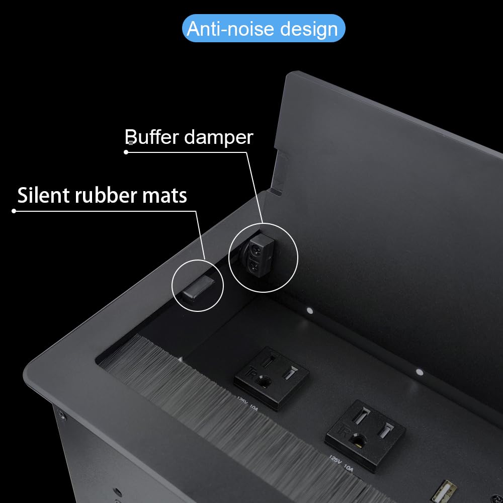 Conference Table Power hub Conference Table connectivity Box recessed Outlet Desk Outlet recessed Power Strip USB-c 65W Outlet Plug with USB Ports