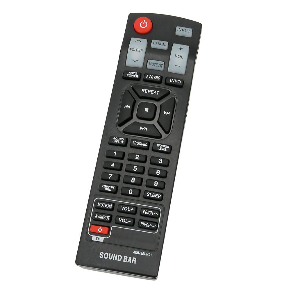 AKB73575401 Replace Remote Control for LG Home Sound Bar NB5540A NB5541 NB2430A NB4540 NB2520A NB2420A NB3520A