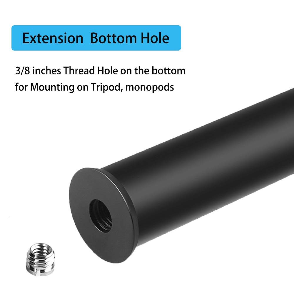 Tripod Center Column Extension Extender Telescopic 2 Section Pole Rod for Photo Studio Monopod Camera DSLR
