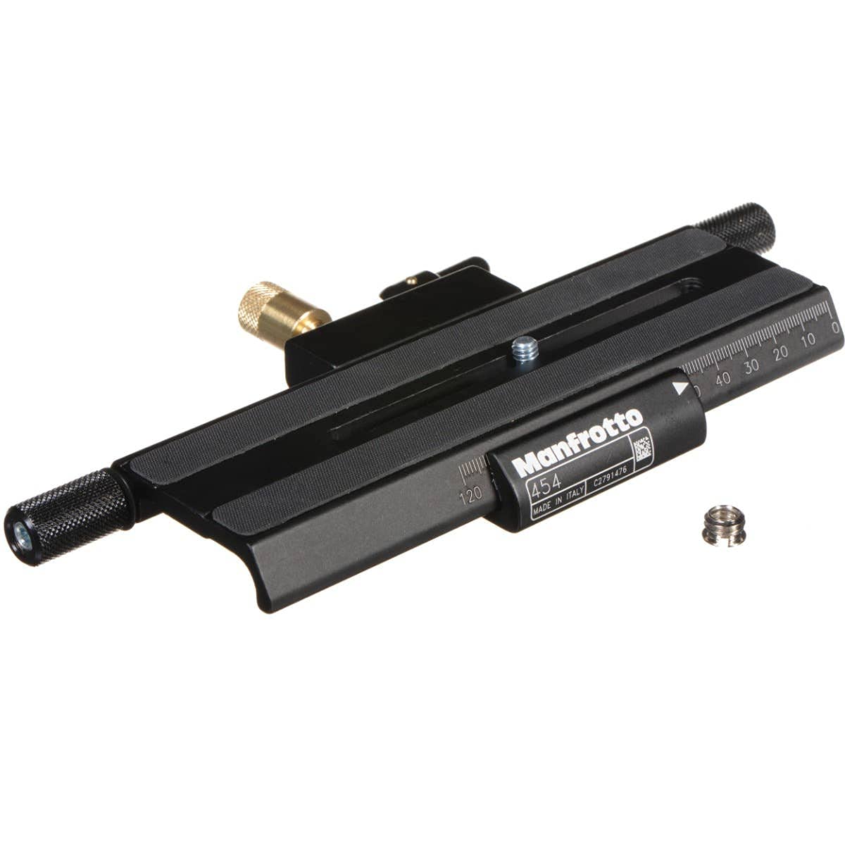 Manfrotto 454 Micrometric Positioning Sliding Plate - Replaces 3419 -Black