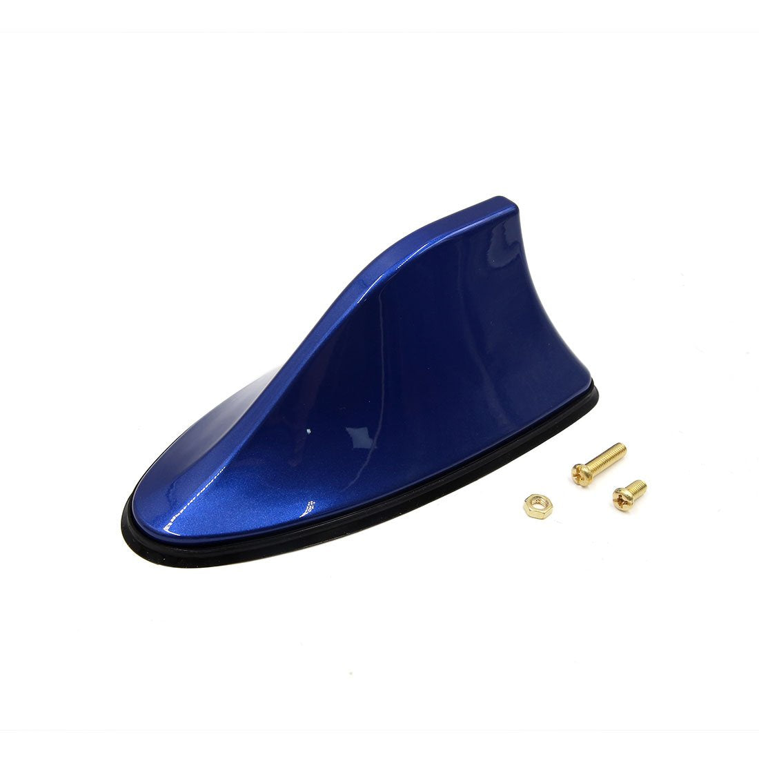 uxcell Universal Blue Plastic Shark Fin Design Car AM/FM Radio Signal Antenna Aerial