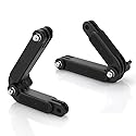 ThtRht 2 Pack Action Camera Curved Extension Arm Adjustable Rotating Camera Mount Joint Adapter for Mobile Phone Chest Strap Harness Mount Head Strap