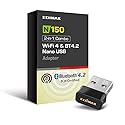 Edimax *New* 2-in-1 Wi-Fi 4 + BLE Adapter, N150 + Bluetooth v4.2 (2.6X Faster) + Low Energy (LE) Combo for PC, Wireless Nano USB Dongle, Supports