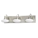 Dsyan HOME Dimmable LED Bathroom Vanity Light Fixture, 3-Light Brushed Nickel Wall Sconce Lighting Over Mirror,Modern Vanity Light for Cabinet