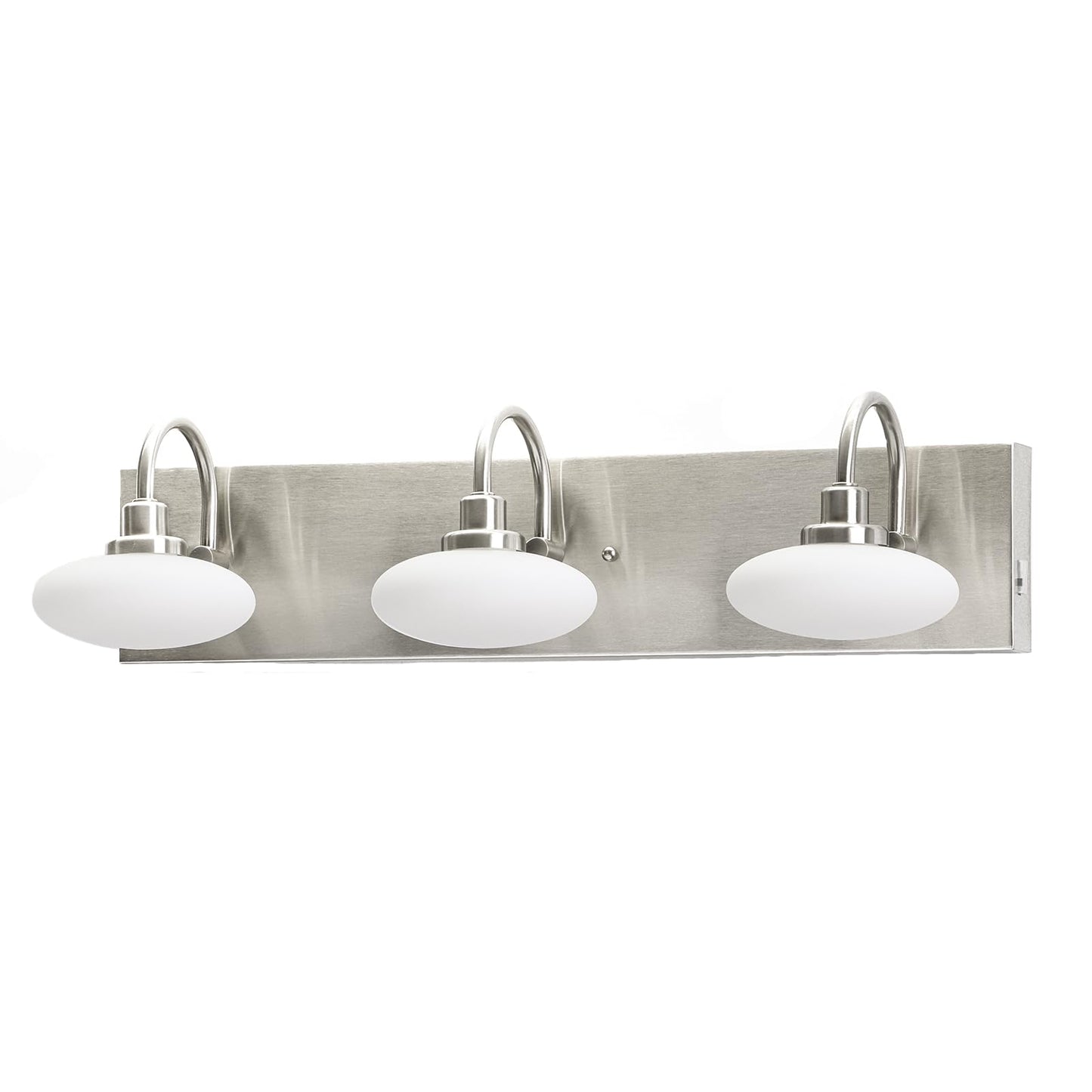 Dsyan HOME Dimmable LED Bathroom Vanity Light Fixture, 3-Light Brushed Nickel Wall Sconce Lighting Over Mirror,Modern Vanity Light for Cabinet