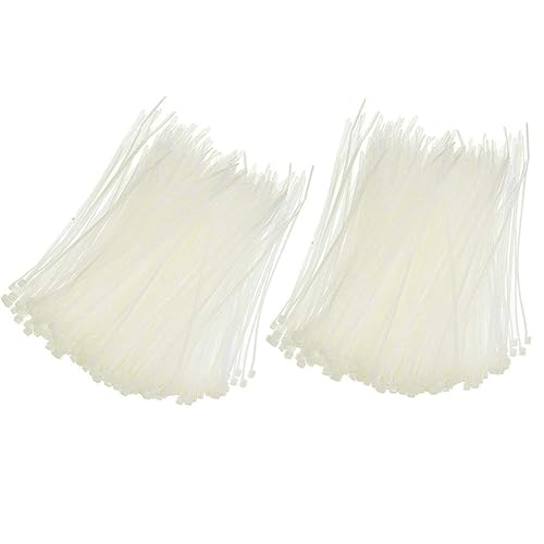 4 Inch Nylon Zip Tie 1000Pcs, Self-locking Ties for Cable, Wire, Cords, Electronics Mangement Organization