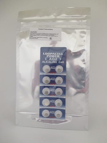 LOOPACELL 10 Pack AG2 LR726 396 397 D396 D397 GP397 V396 Alkaline Button Cell Battery